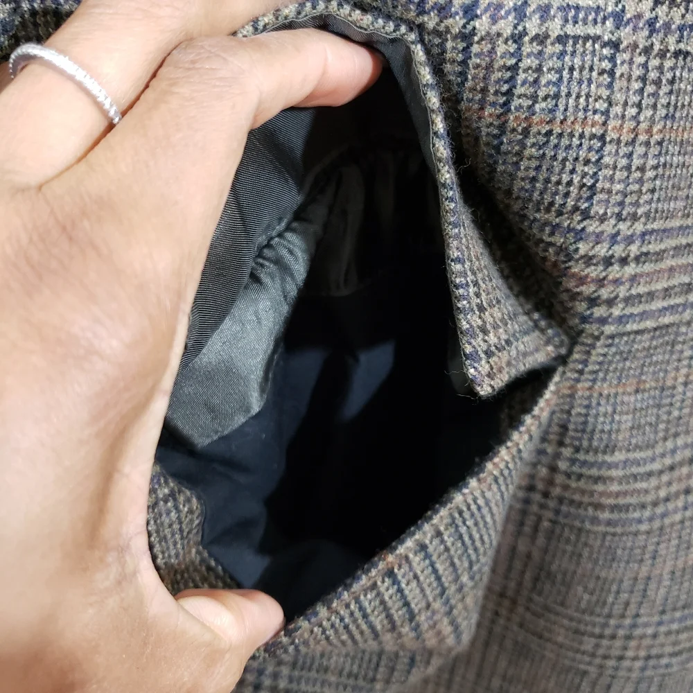 Botany Five Hundred Plaid Lambswool Blazer Jacket - Picture 11 of 16